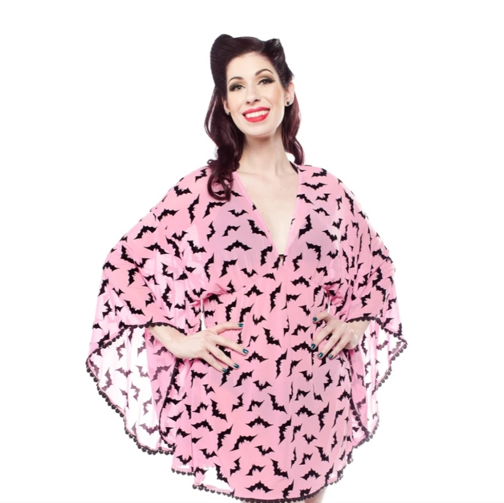 Sourpuss Luna Bats Swim Cover Up